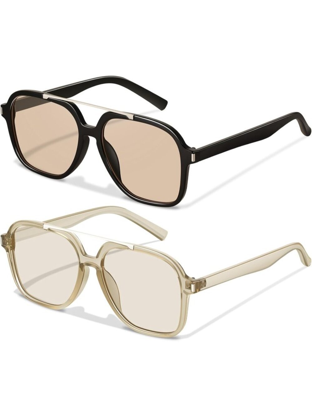 Women's Black light Tea 70s Trendy Vintage Style Lightweight Shade UV Protection